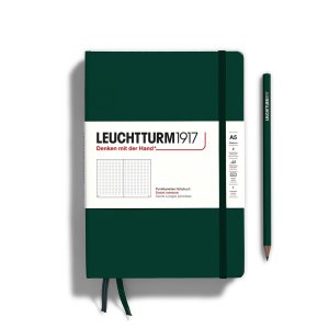 Leuchtturm Notebook HC Medium A5 251p Dotted Forest Green