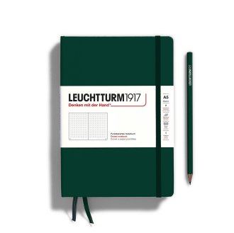 Leuchtturm Notebook HC Medium A5 251p Dotted Forest Green
