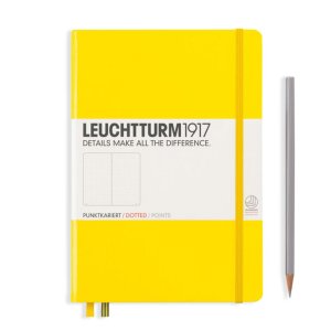 Leuchtturm Notebook HC Medium A5 251p Dotted Lemon