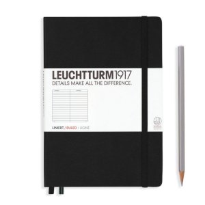 Leuchtturm Notebook HC Medium A5 251p Ruled Black