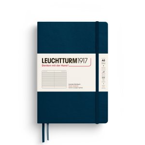 Leuchtturm Notebook HC Medium A5 251 p Ruled Deep Sea