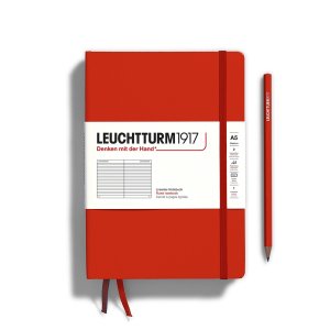 Leuchtturm Notebook HC Medium A5 251p Ruled Fox Red