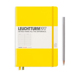 Leuchtturm Notebook HC Medium A5 251p Ruled Lemon