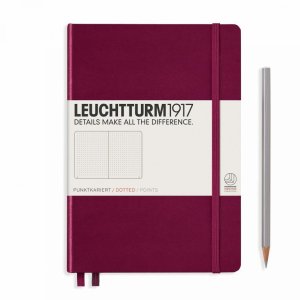 Leuchtturm Notebook HC Medium A5 251p Ruled Port Red
