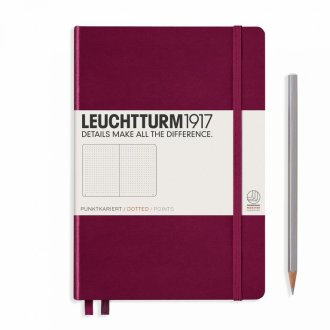 Leuchtturm Notebook HC Medium A5 251p Ruled Port Red