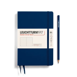 Leuchtturm Notebook HC Paperback B6+ Hardcover 219p Dotted Navy