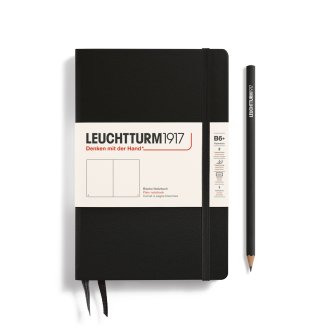 Leuchtturm Notebook HC Paperback B6+ Hardcover 219p Plain Black