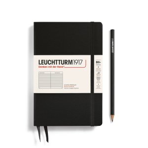 Leuchtturm Notebook HC Paperback B6+ Hardcover 219p Ruled Black