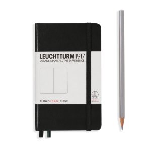 Leuchtturm Notebook HC Pocket A6 187p Plain Black