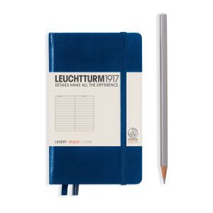 Leuchtturm Notebook HC Pocket A6 187p Ruled Navy