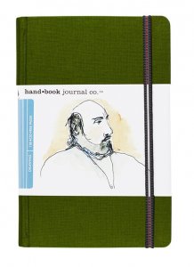 Hand Book Journal 8.25x5.5 Green Portrait 130gsm