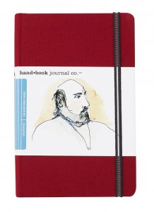 Hand Book Journal 8.25x5.5 Vermilion Portrait 130gsm