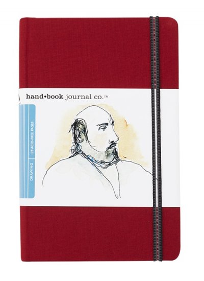 Hand Book Journal 8.25x5.5 Vermilion Portrait 130gsm - Click Image to Close
