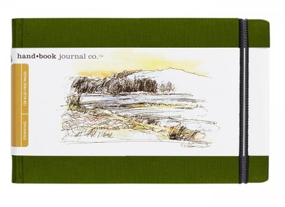 Hand Book Journal 3.5x5.5 Green L/S 130gsm
