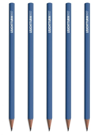 Leuchtturm HB Pencil Denim Pkt Of 5 - Click Image to Close