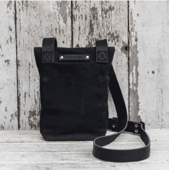 All Black Small Hunter Satchel - Click Image to Close