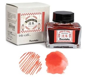 Kuretake Meiji-No-Iro Ink Araishu Vermillion 20ml
