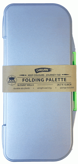 Derivan Folding Watercolour Palette Medium - Click Image to Close