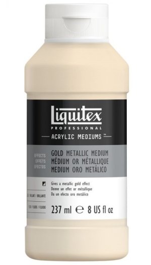 Liquitex Gold Metallic Medium 237ml  Liquitex Gold Metallic Medium 237ml