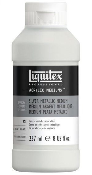 Liquitex Silver Metallic Medium 237ml  Liquitex Silver Metallic Medium 237ml