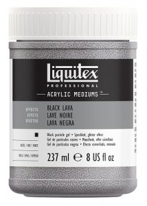Liquitex Black Lava Textured Effects Medium 237ml