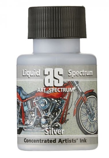 AS Liquid Spectrum Ink Silver 50ml - Click Image to Close