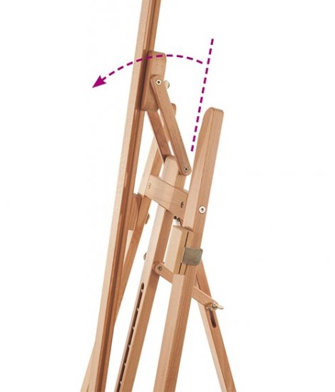 Mabef Inclinable Lyre Easel M11 - Click Image to Close