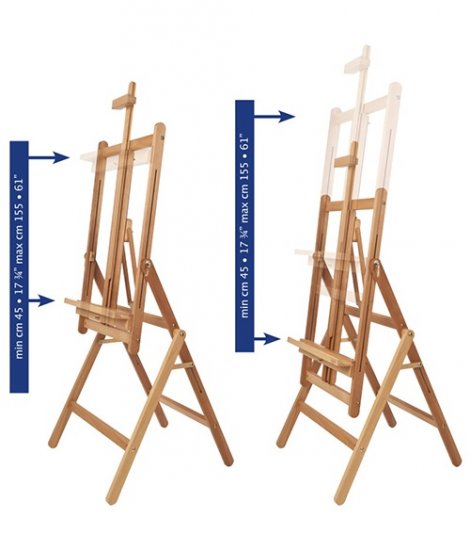 Mabef Convertible Easel M33 - Click Image to Close