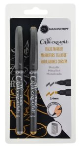 Manuscript Callicreative Marker Set Gold & Silver