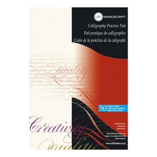 Manuscript Calligraphy Practice Pad 50 sheets - Click Image to Close