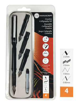 Manuscript Creative Calligraphy Set - 4 Nib