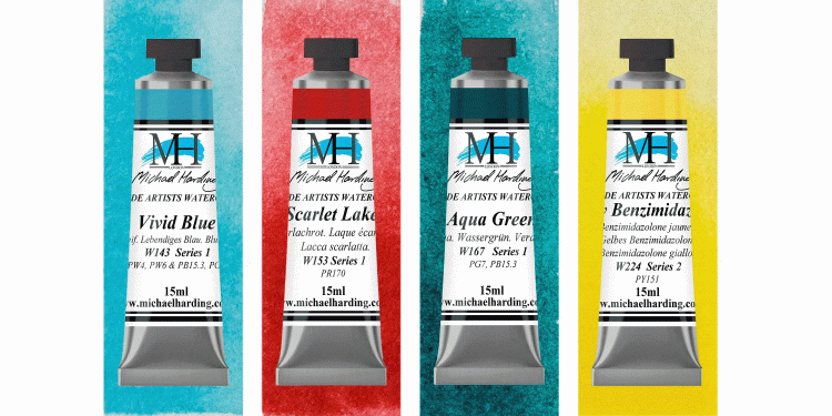 MH Introductory Set Michael Harding Watercolour 15ml - Click Image to Close