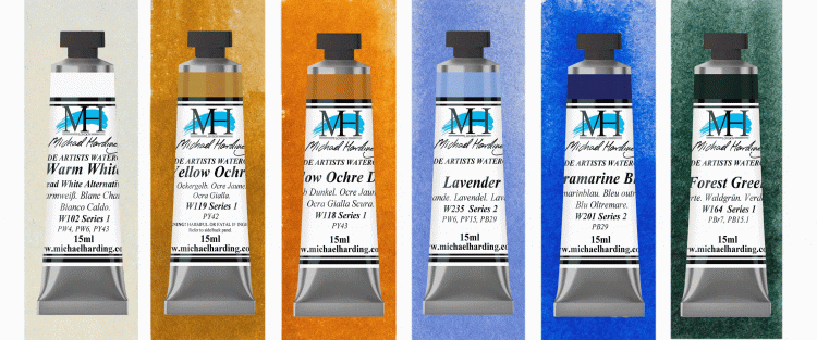 Misty London Set Michael Harding Watercolour 15ml - Click Image to Close