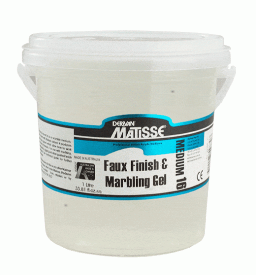 Faux Finish & Marbling Gel Matisse Mm16 1lt - Click Image to Close
