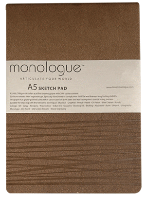 Monologue Sketch Pad Taupe A4 Monologue Sketch Pad Taupe A4
