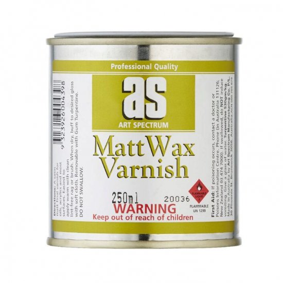 Matt Wax Varnish As 250ml - Click Image to Close