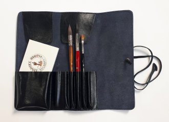 Neef Leather Brush Wallet Black