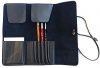 Neef Leather Brush Wallet Charcoal