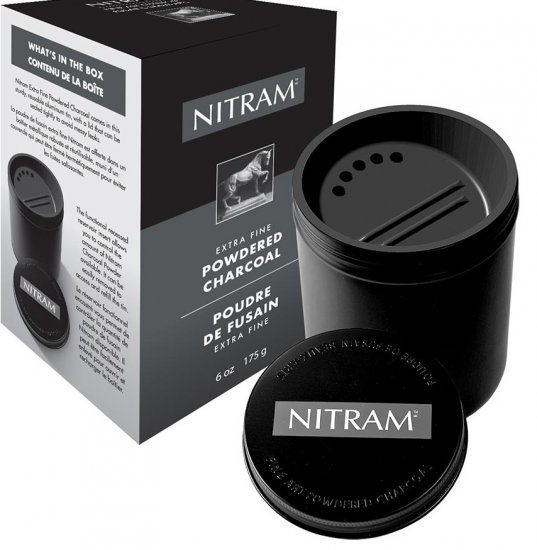 Nitram Extra Fine Powdered Charcoal 175g - Click Image to Close
