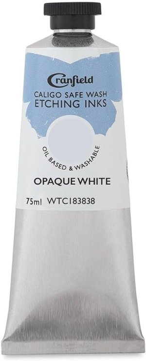 Caligo Safe Wash Etching Ink Opaque White 75ml