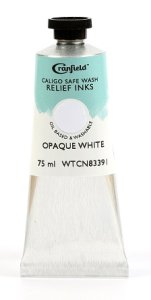 Caligo Safe Wash Relief Ink Opaque White 75ml