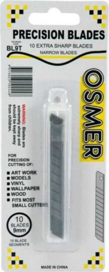 Osmer Snap Off Blades Small 10pk - Click Image to Close