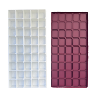 Plastic Palette with Soft Cover Lid 45 Wells