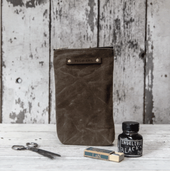 The Scribbler Pouch - Truffle - Click Image to Close