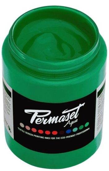 Mid Green Permaset Aqua 300ml - Click Image to Close