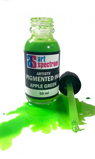 Apple Green As Pigmented Ink 500ml - Click Image to Close