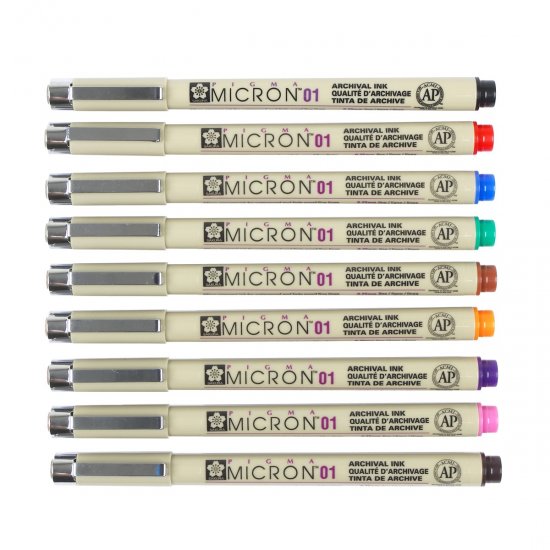 Pigma Micron Red 0.1 - Click Image to Close