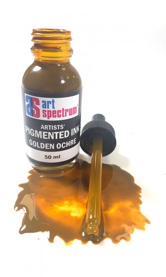 Golden Ochre As Pigmented Ink 50ml - Click Image to Close