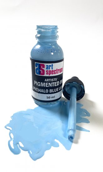 Phthalo Blue Light As Pigmented Ink 500ml - Click Image to Close