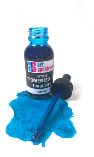 Turquoise As Pigmented Ink 50ml - Click Image to Close